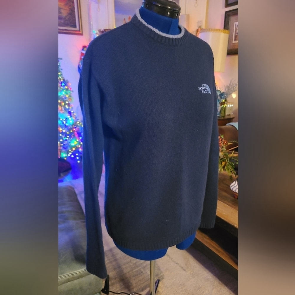 Northface mens M/M navy blue and gray. Lambs wool A5 series.vint(#1487)